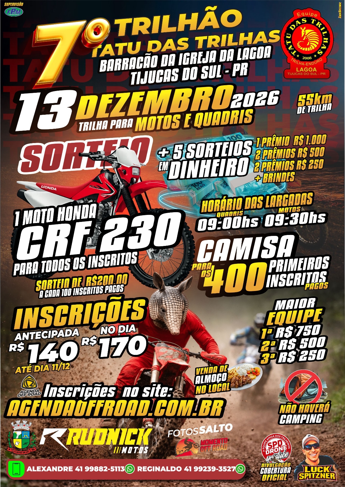 Banner 7° Trilhão Tatu das Trilhas